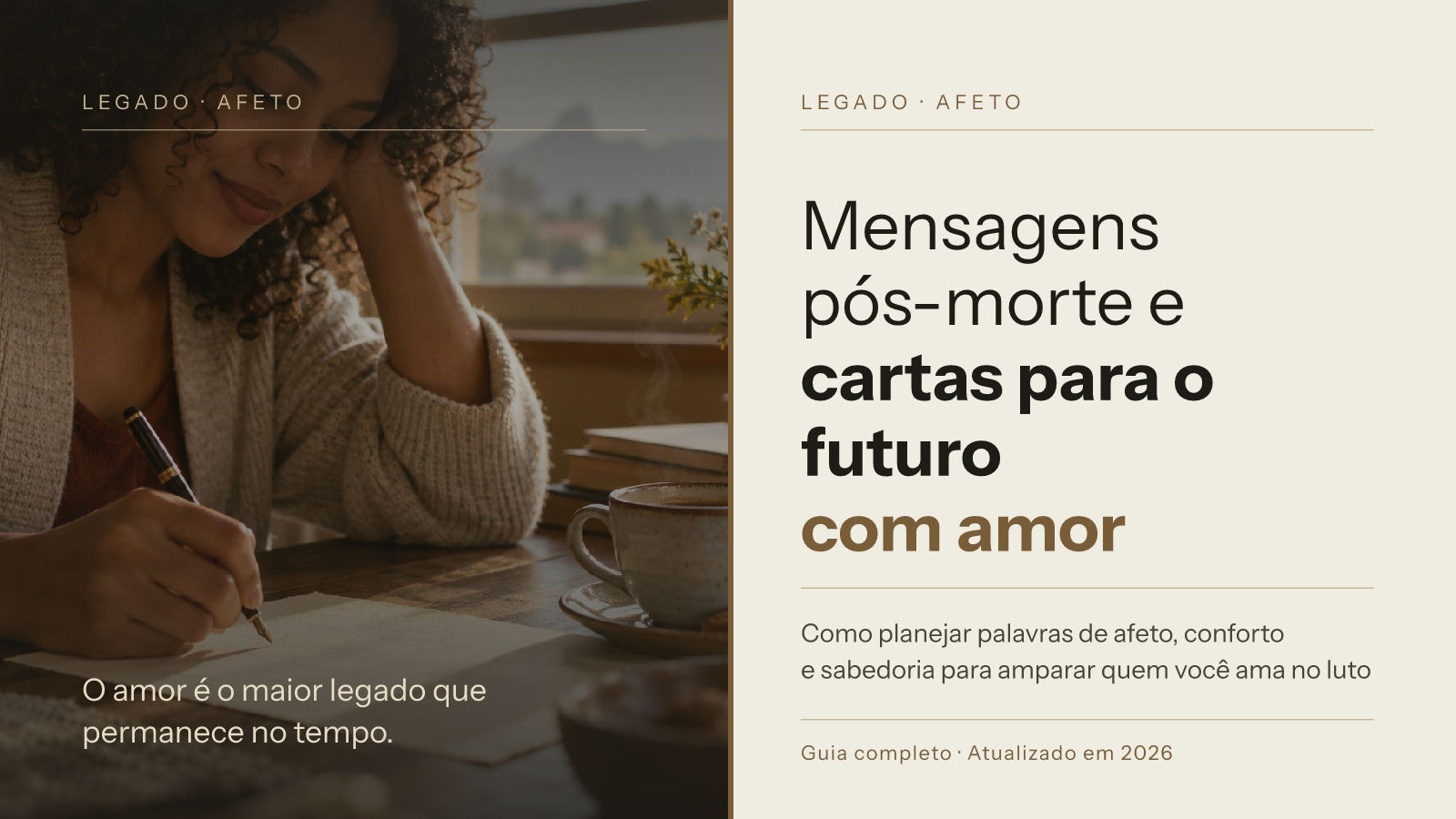 Mensagens pós-morte e cartas para o futuro com amor