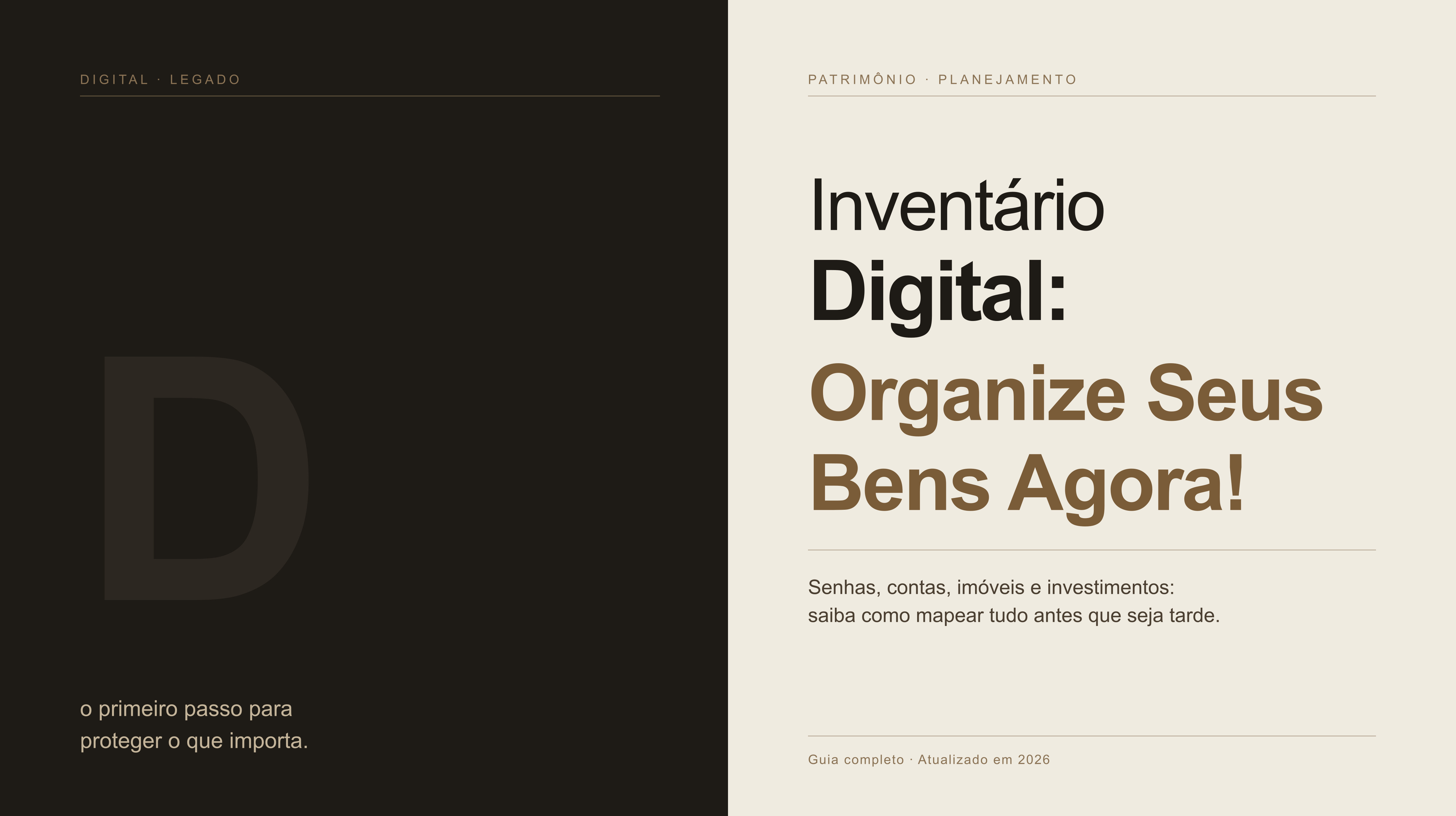 Inventário Digital: Organize Seus Bens Agora!